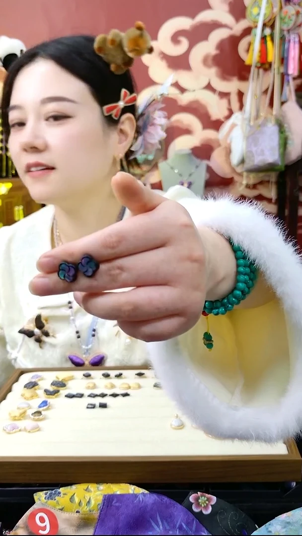 螺钿耳饰拉拉啦啦