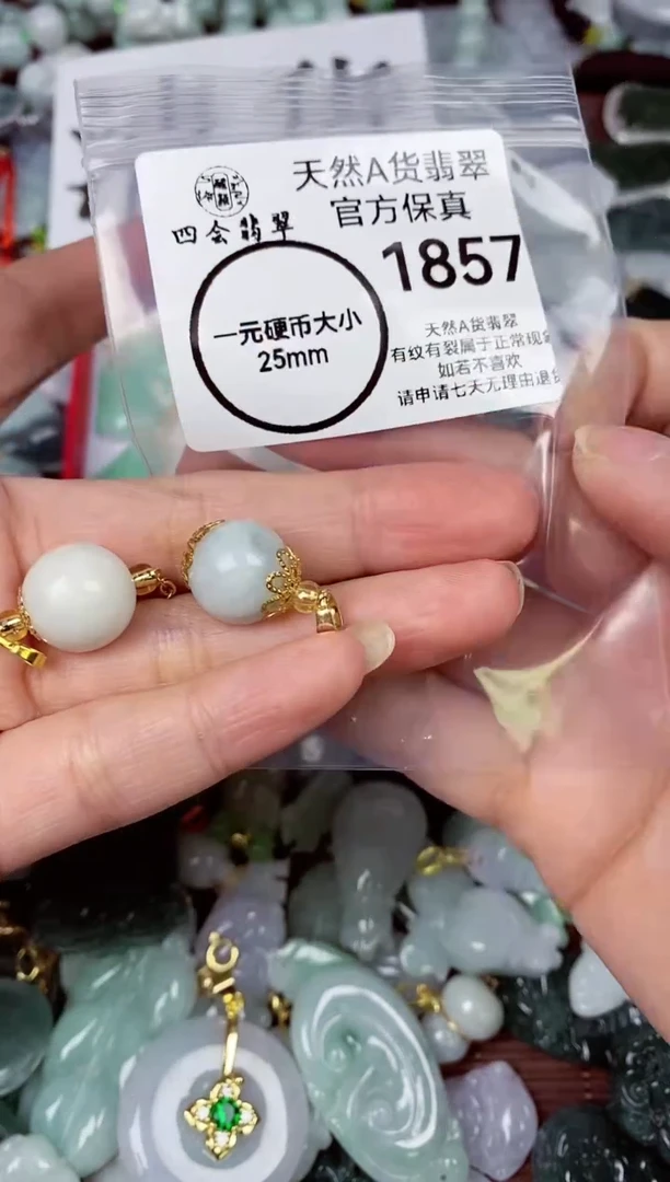 【闪购商品】翡翠颈饰未镶嵌天然A货翡翠1857