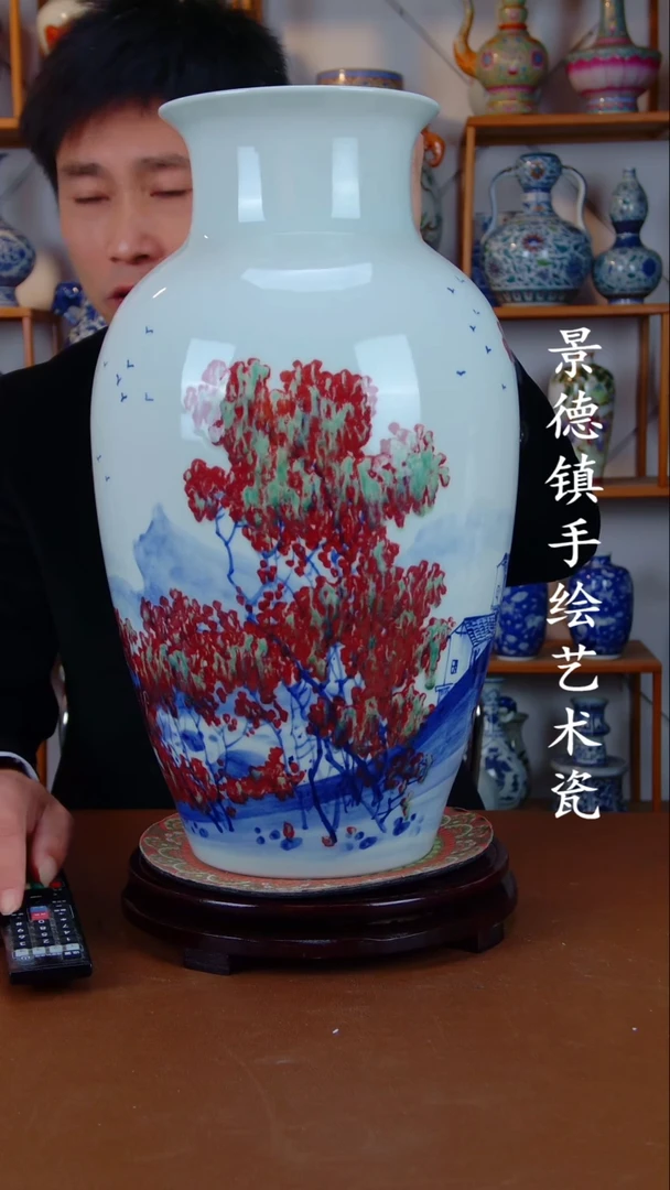 瓶景德镇手工手绘陶瓷摆件28