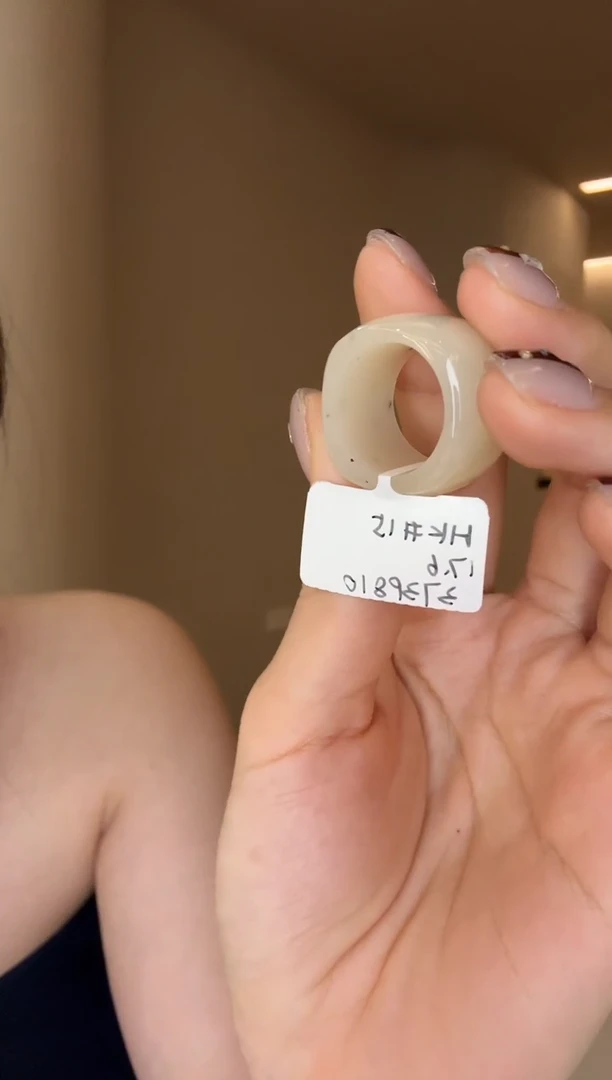 【闪购商品】和田玉戒指未镶嵌15码桂花糖