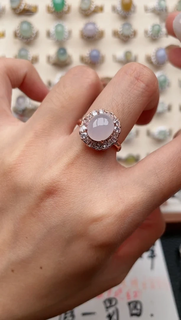 【闪购商品】翡翠戒指银S925镶嵌1111