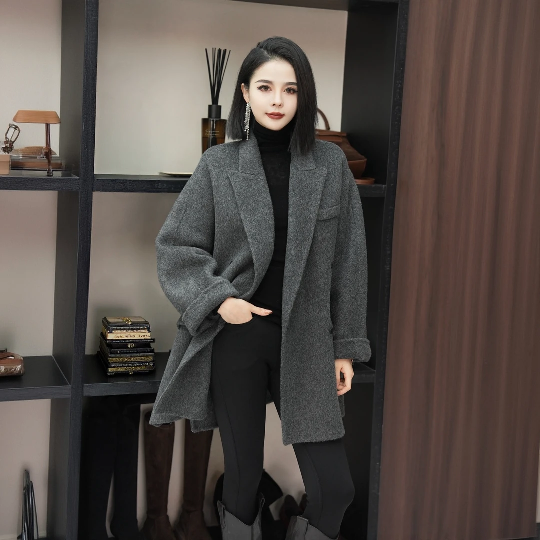 POPULARYW【伫听寒声】Z·R上品屋 知性松弛感宽松西装领大衣外套