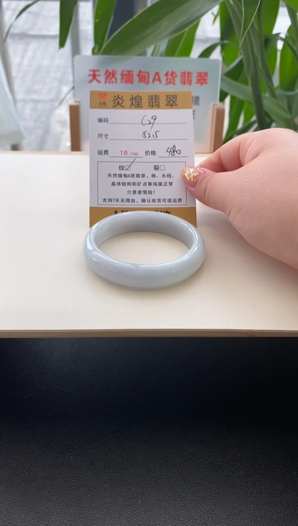 未镶嵌手镯翡翠52.5圈口编码c29