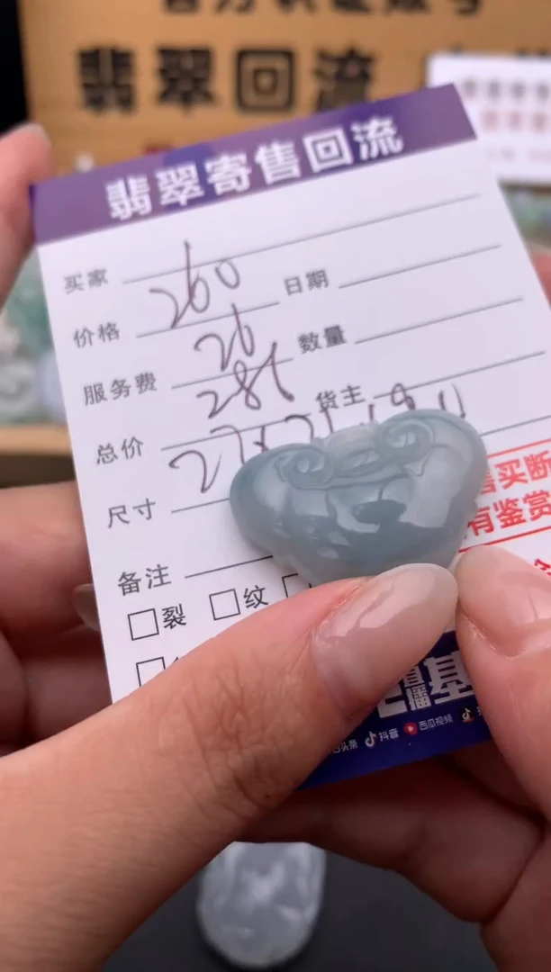 翡翠未镶嵌颈饰10135263