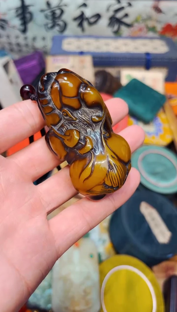 未镶嵌蜜蜡裸石A瑞哥专属高端精品37