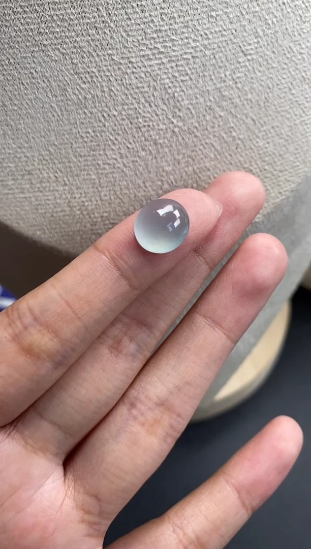 散珠翡翠冰胶蛋面