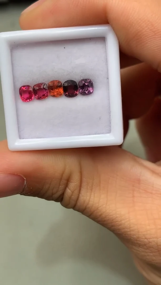 【闪购商品】定制尖晶石裸石未镶嵌枕型 一盒5/P 1.58ct