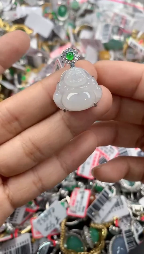银S925镶嵌戒指翡翠3333----3