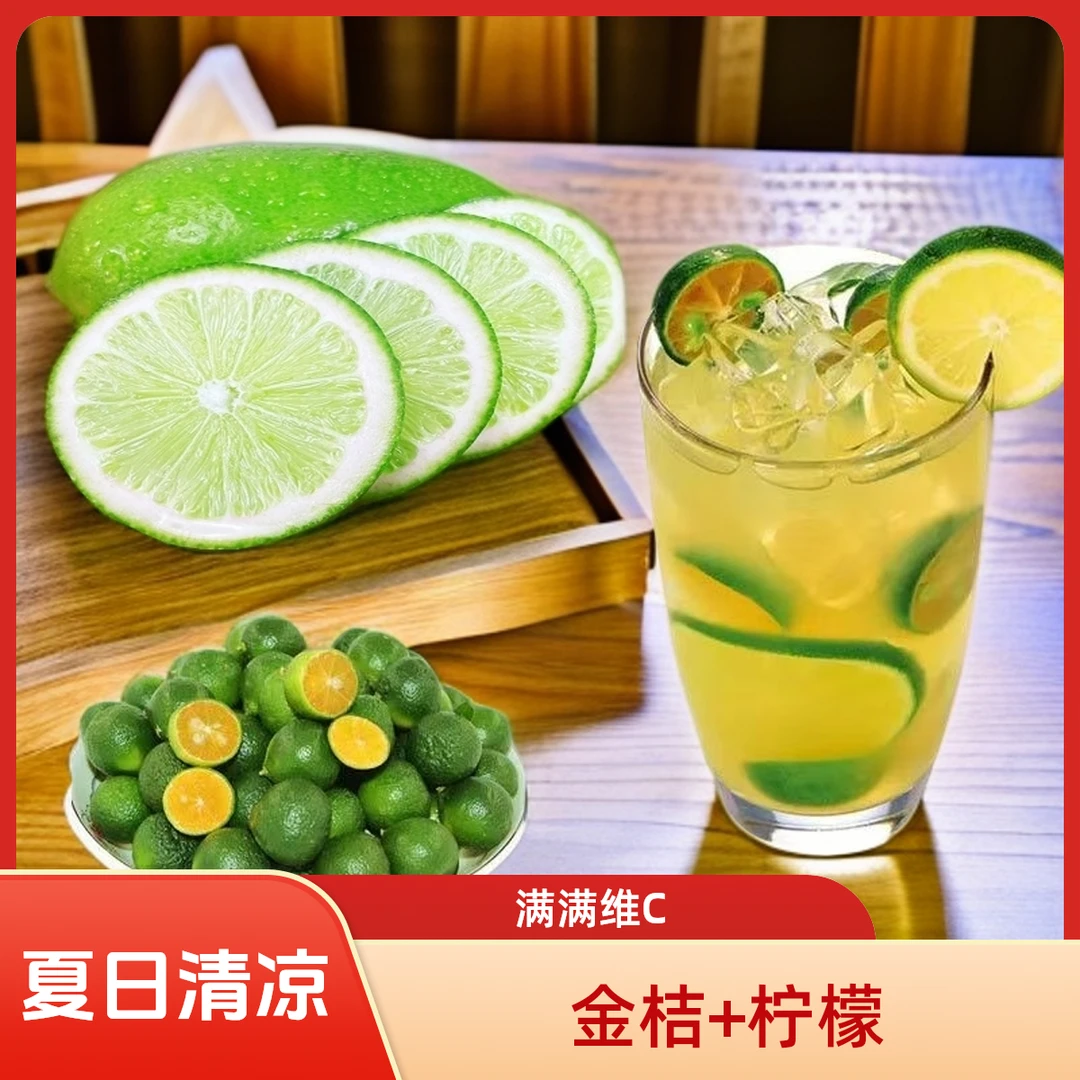 一级海南金桔搭配无籽香水柠檬现摘现发独立包装果香诱人新鲜维CD