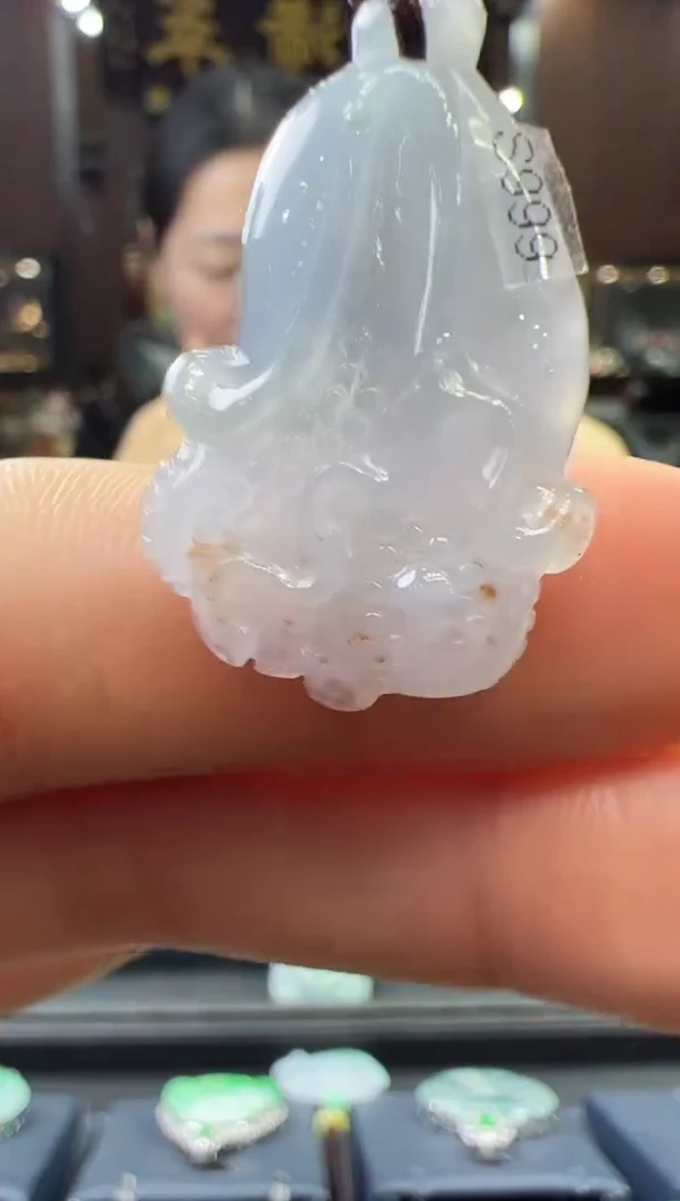 【闪购商品】翡翠挂件未镶嵌白菜手机挂