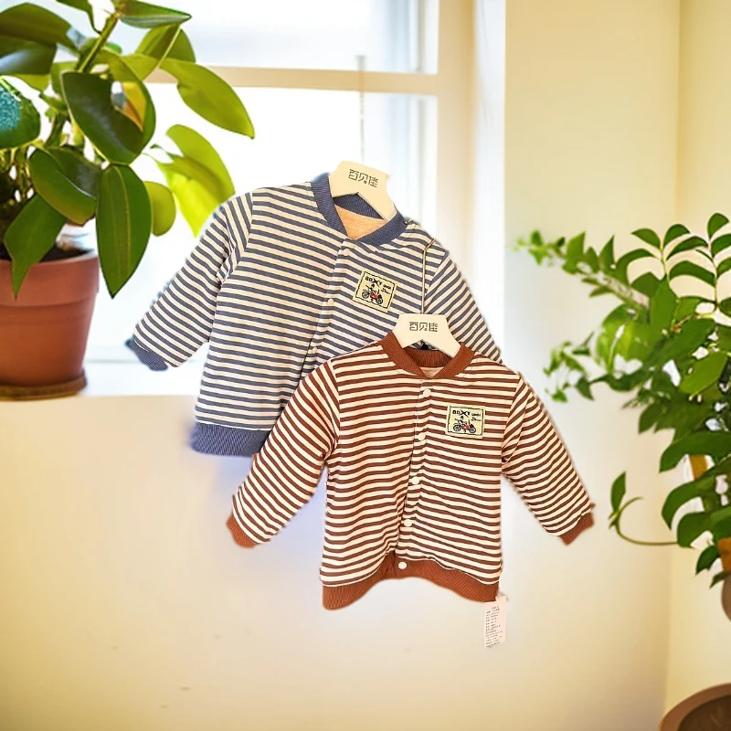 b2164 条纹儿童棉服