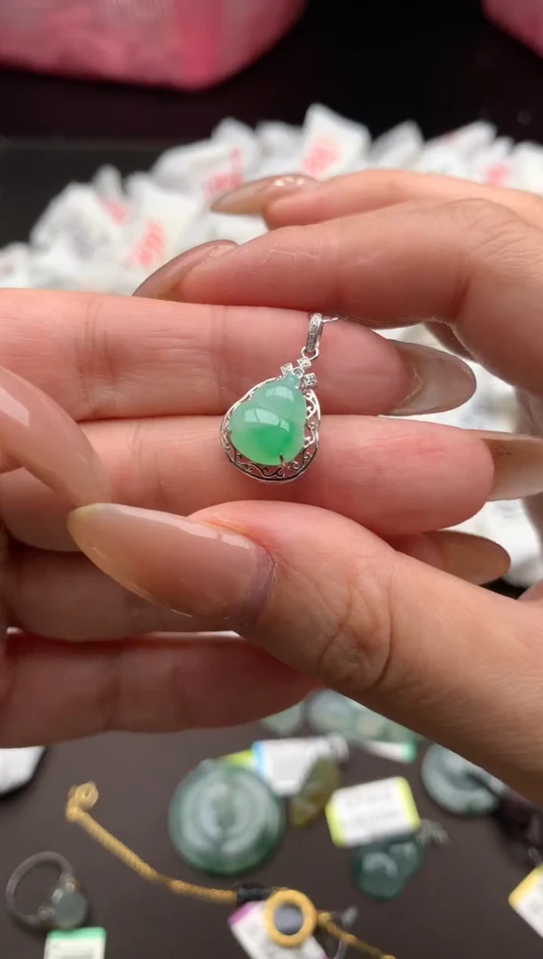 【闪购商品】翡翠颈饰18K金镶嵌   一