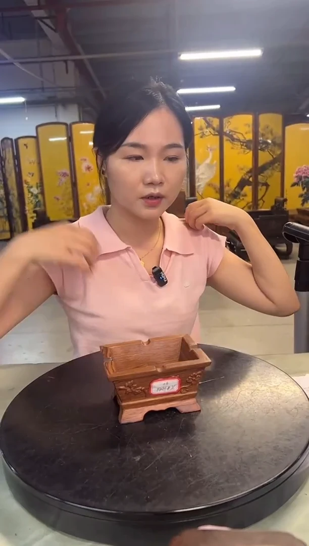 木蔡*生DZ1258-P7MK--161210山水长方烟灰缸（拍）