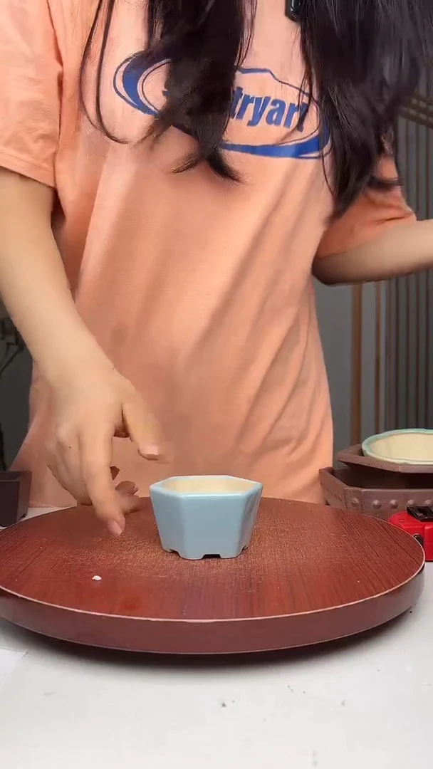 紫砂花盆 浅草紫砂花盆