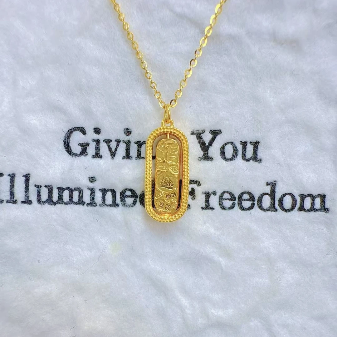 金囍库时尚黄金足金精品工艺吉言古法时尚精致轻奢百搭