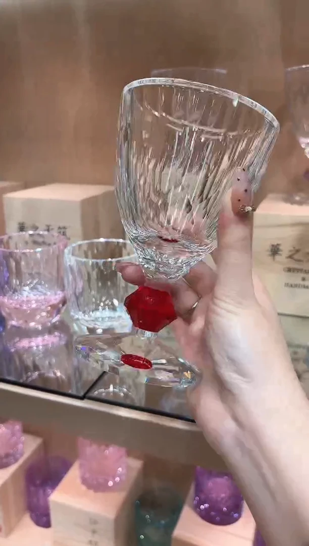 红色新款高脚杯 单只黑色包装