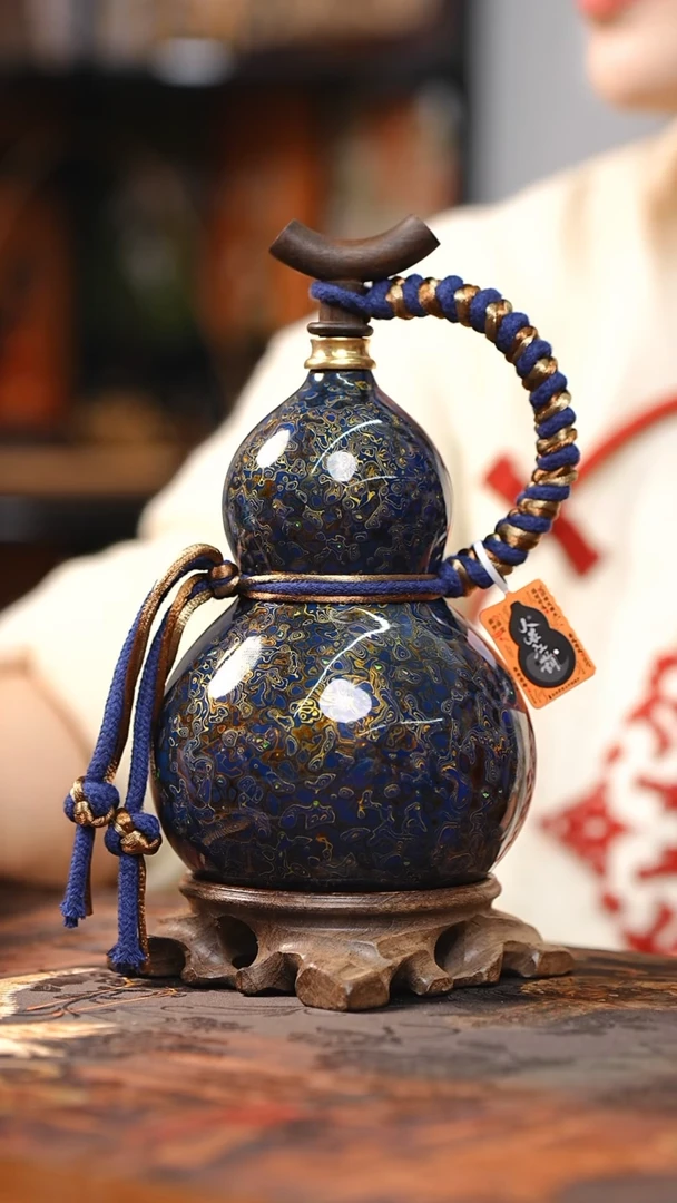 【闪购商品】RT167漆艺酒葫芦不包手串及旋转底座