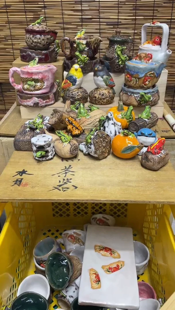 精美粗陶手工柴烧