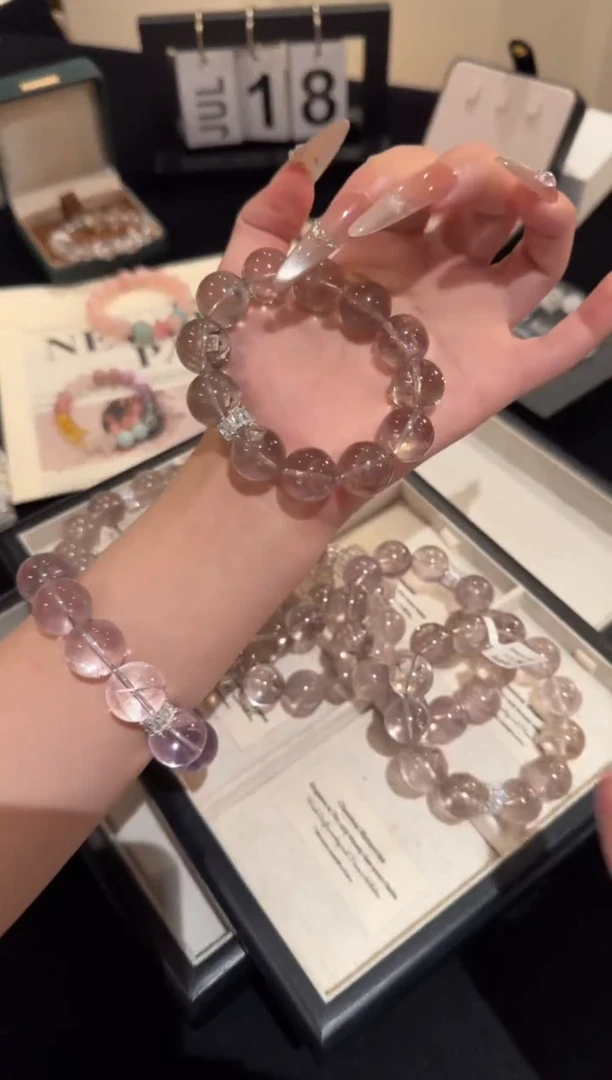 水晶手链合金紫水晶F1218