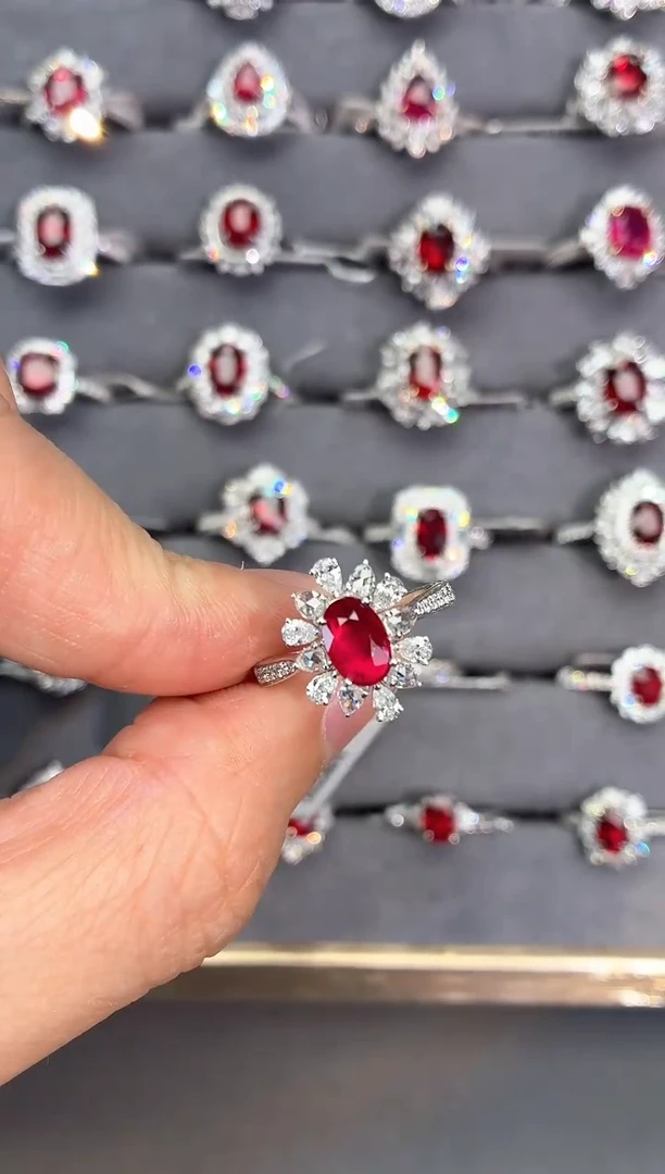 18K金镶嵌戒指红宝石【闪购】1.03ct/七天鉴赏/无烧鸽血红