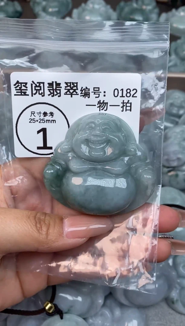 颈饰未镶嵌翡翠大肚佛公0182