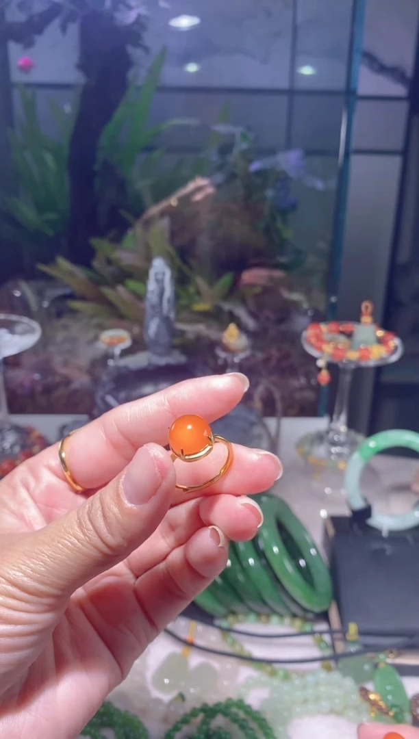 未镶嵌南红玛瑙戒指多样性发一件