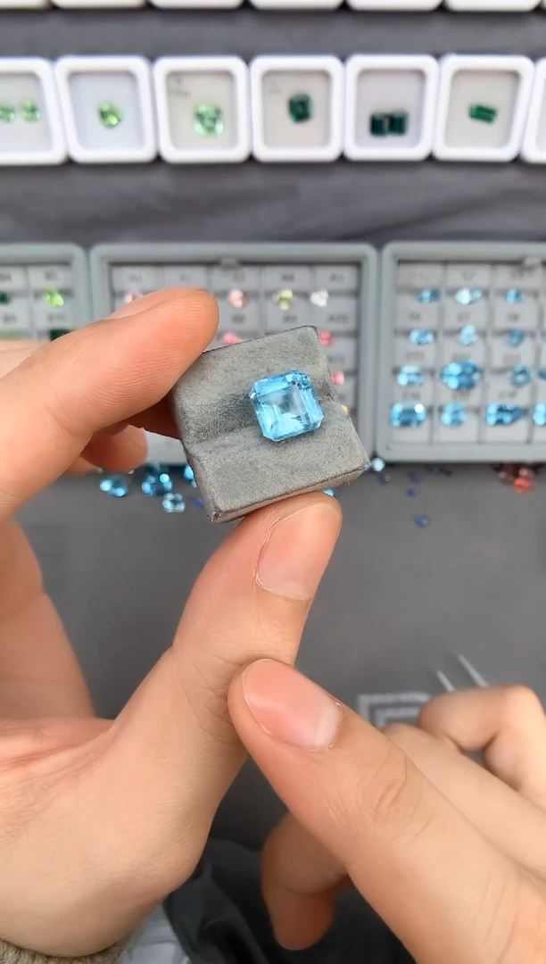 【闪购商品】定制海蓝宝石裸石未镶嵌4.61ct