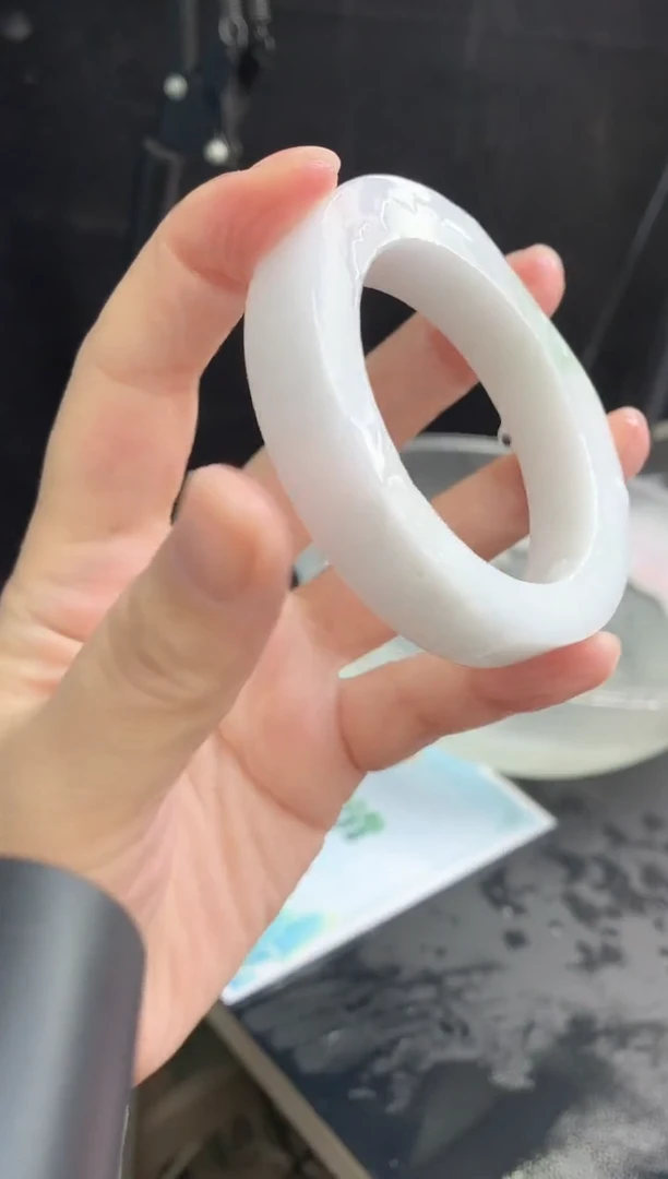 【闪购商品】定制翡翠手镯未镶嵌27 54-56正