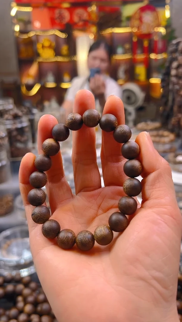 手串沉香棋楠圆珠单圈