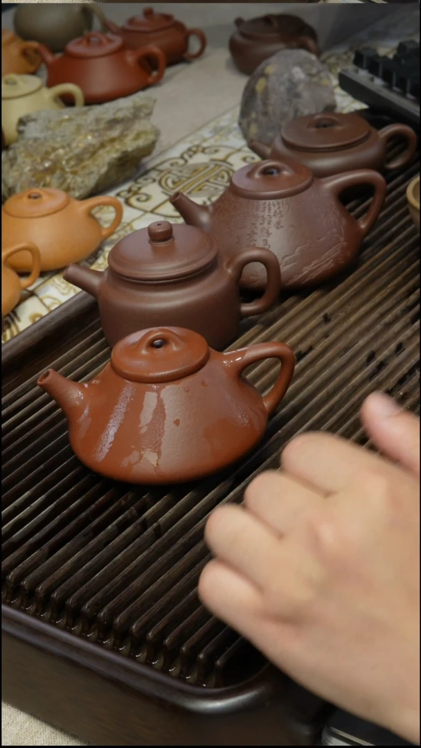 茶壶紫砂羊角山紫泥石瓢 200CC