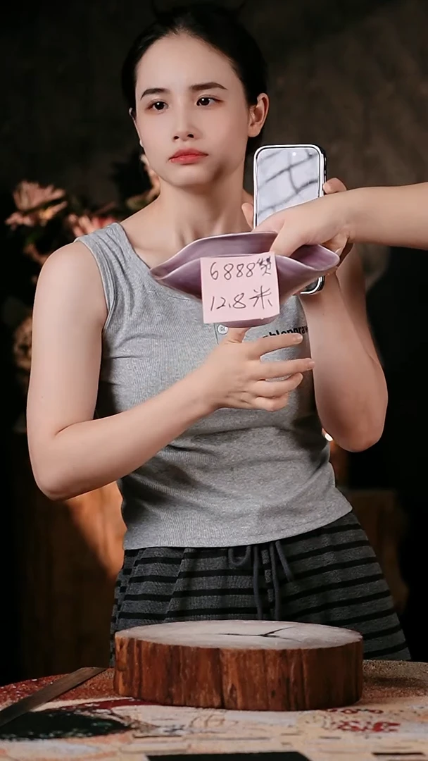 摆件景德镇高温陶瓷微瑕花器（