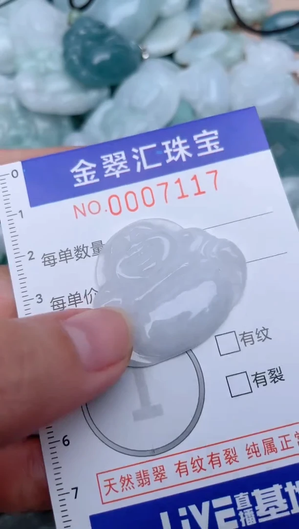 翡翠未镶嵌颈饰7117