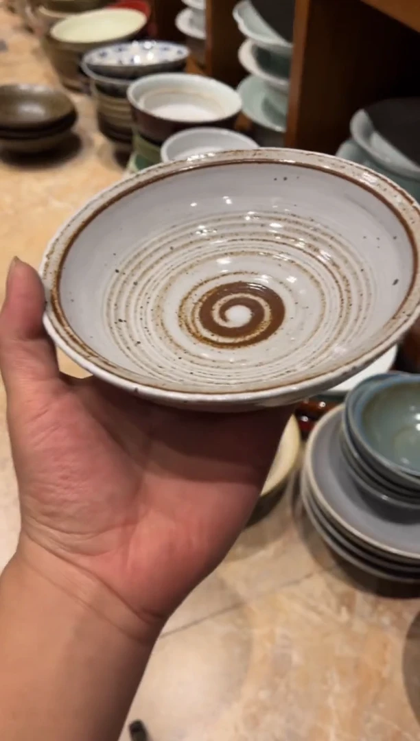 【闪购商品】瓷片242白麻点厚边碗1个