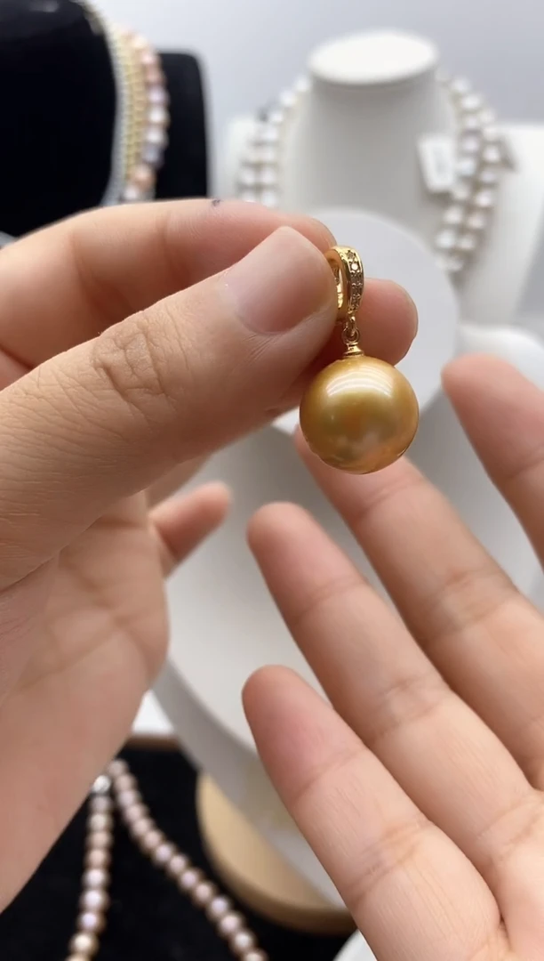 颈饰钛钢淡水珍珠34