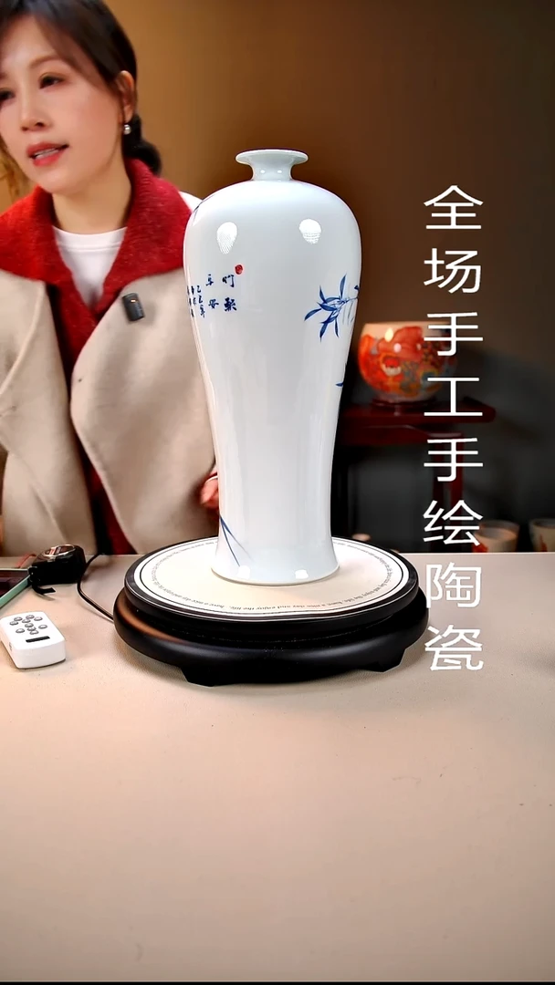 摆件陶景德镇手绘陶瓷7