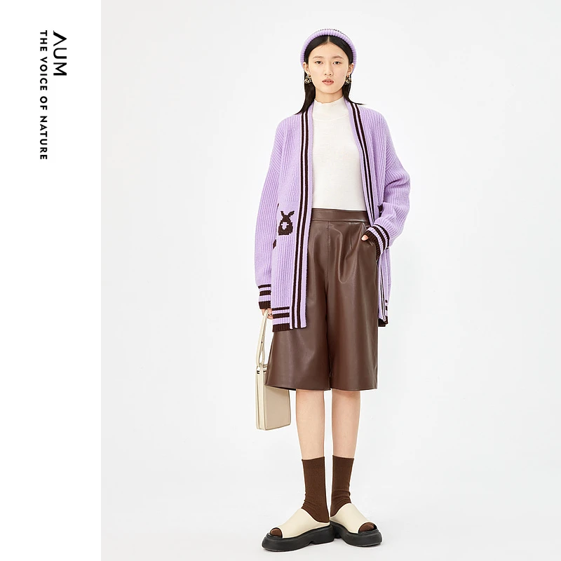 【粉丝专享】AUM羊绒混纺针织外套