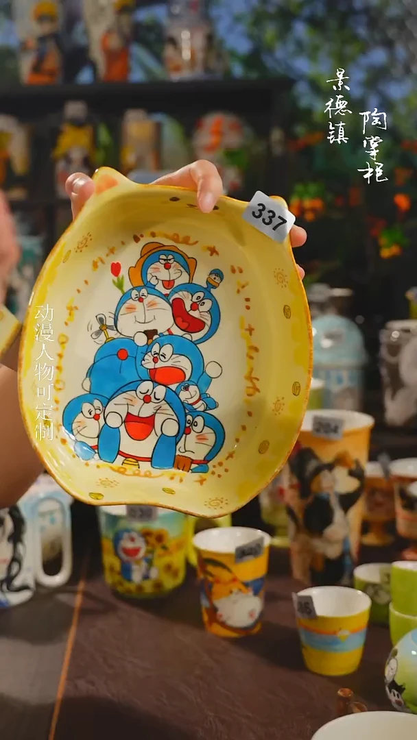 景德镇高温釉下彩纯手工手绘337