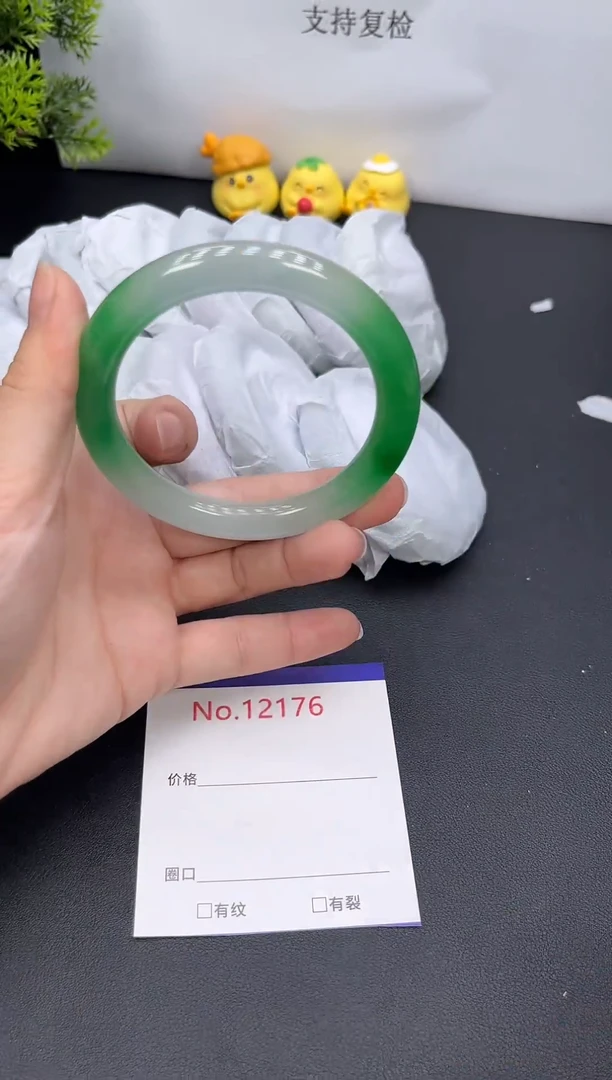 未镶嵌手镯翡翠12176