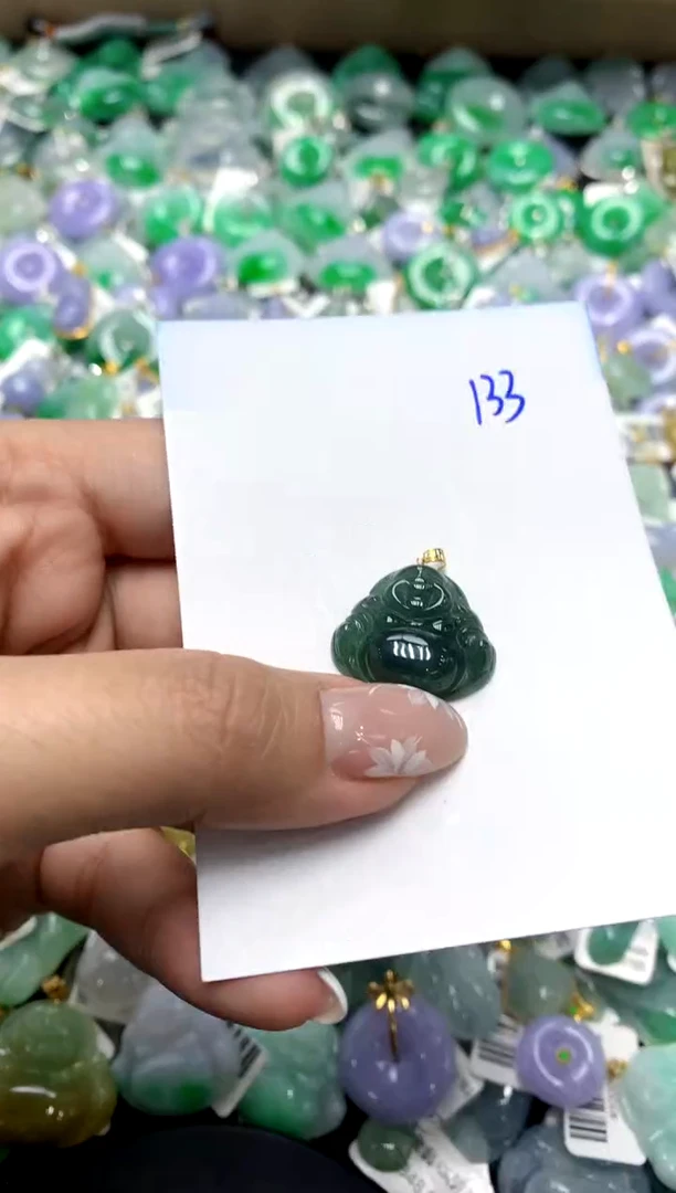 【闪购商品】翡翠颈饰18K金镶嵌111111111111111111