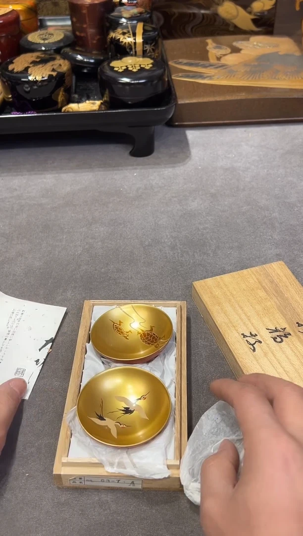 金杯两只 大漆漆器大漆漆器