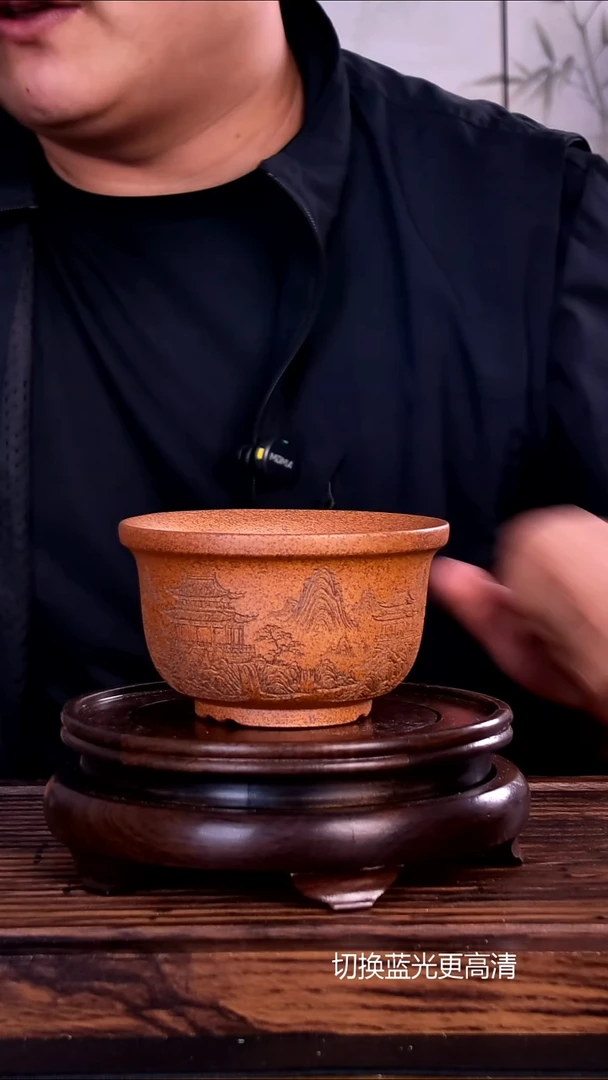 紫砂花盆紫砂花盆内口11-6