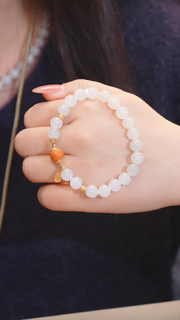 【闪购商品】和田玉手串未镶嵌（二）卡7-8 @@W6846