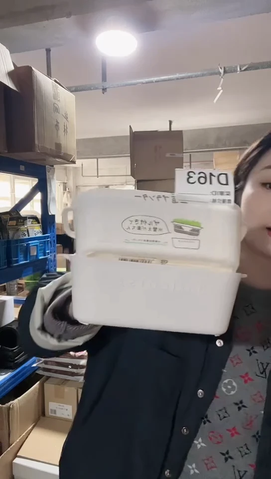 【闪购商品】瓷片进口家用百货育豆苗盒两只D163