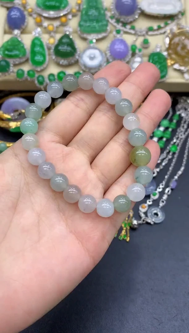 未镶嵌手串翡翠157-中国好珍宝