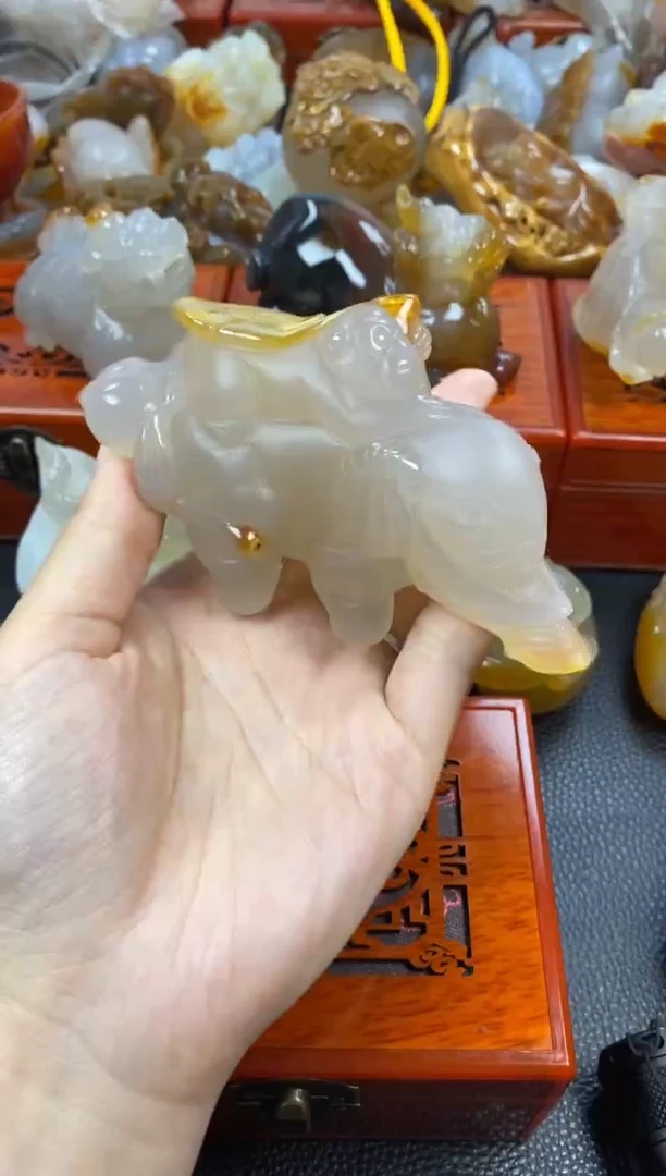 玛瑙/玉髓手把未镶嵌快*林1