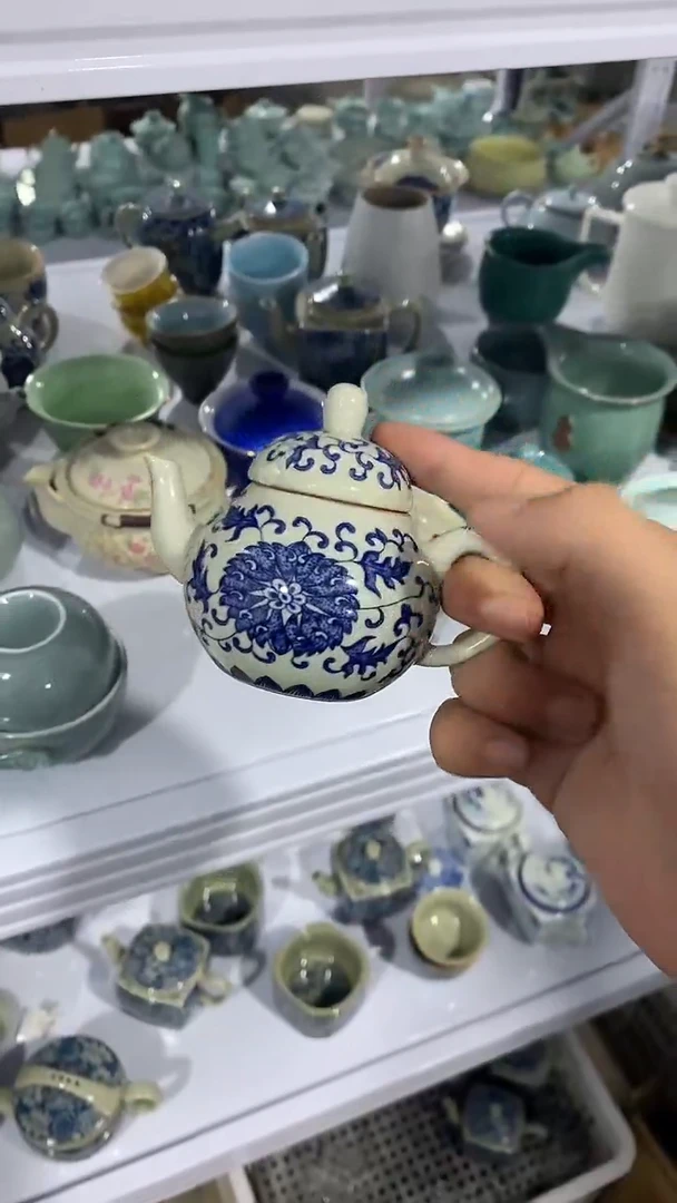 茶具 【开播福利】哥窑、羊脂玉、一壶带俩杯@@@@@@@@@