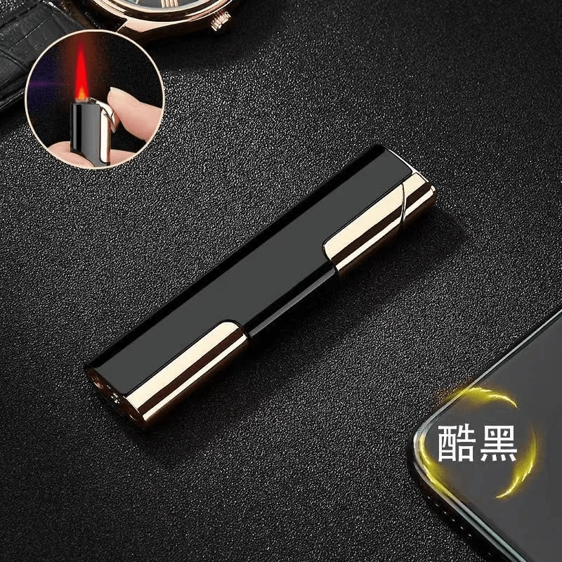 定制款细条长条高颜值防风打火机2024款充气高档送给男朋友网红款