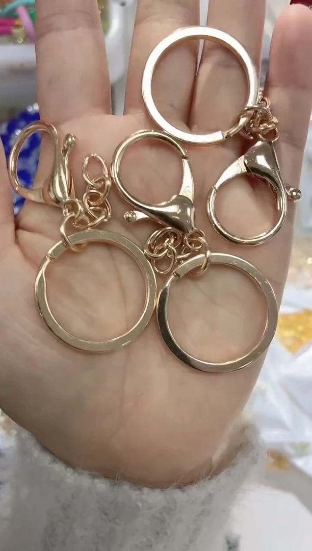 玻璃0629链条款钥匙扣20个金色