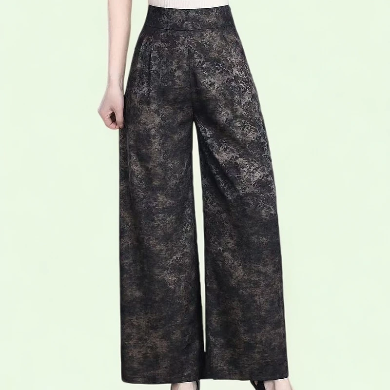 369时尚气质显瘦烫金洋气直筒裤