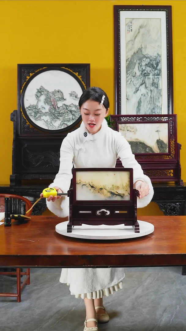 石材天然大理石画摆件